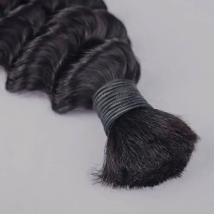 Boho Deep Wave Bulk Braiding Hair
